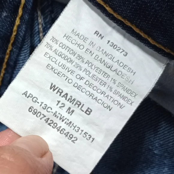 Wrangler Blue Wide Leg Capri Jeans - Picture 7 of 9